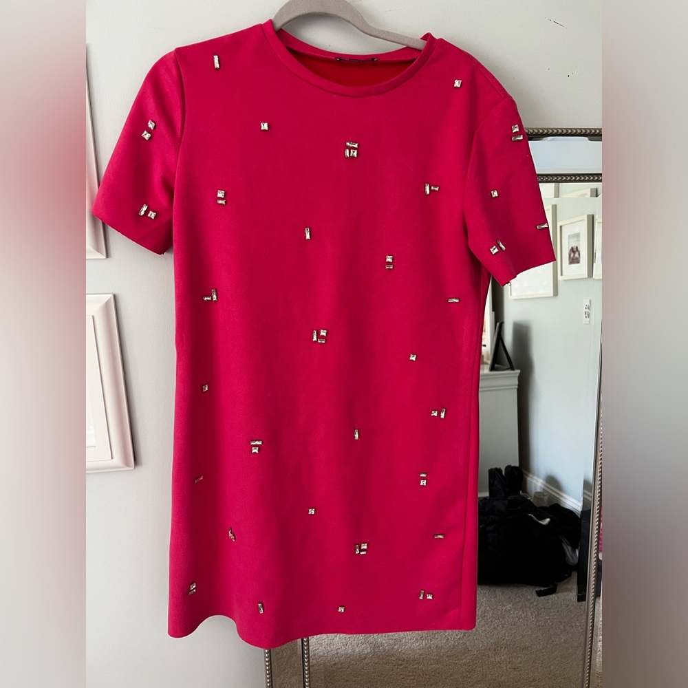 Dark pink Zara Jewel dress